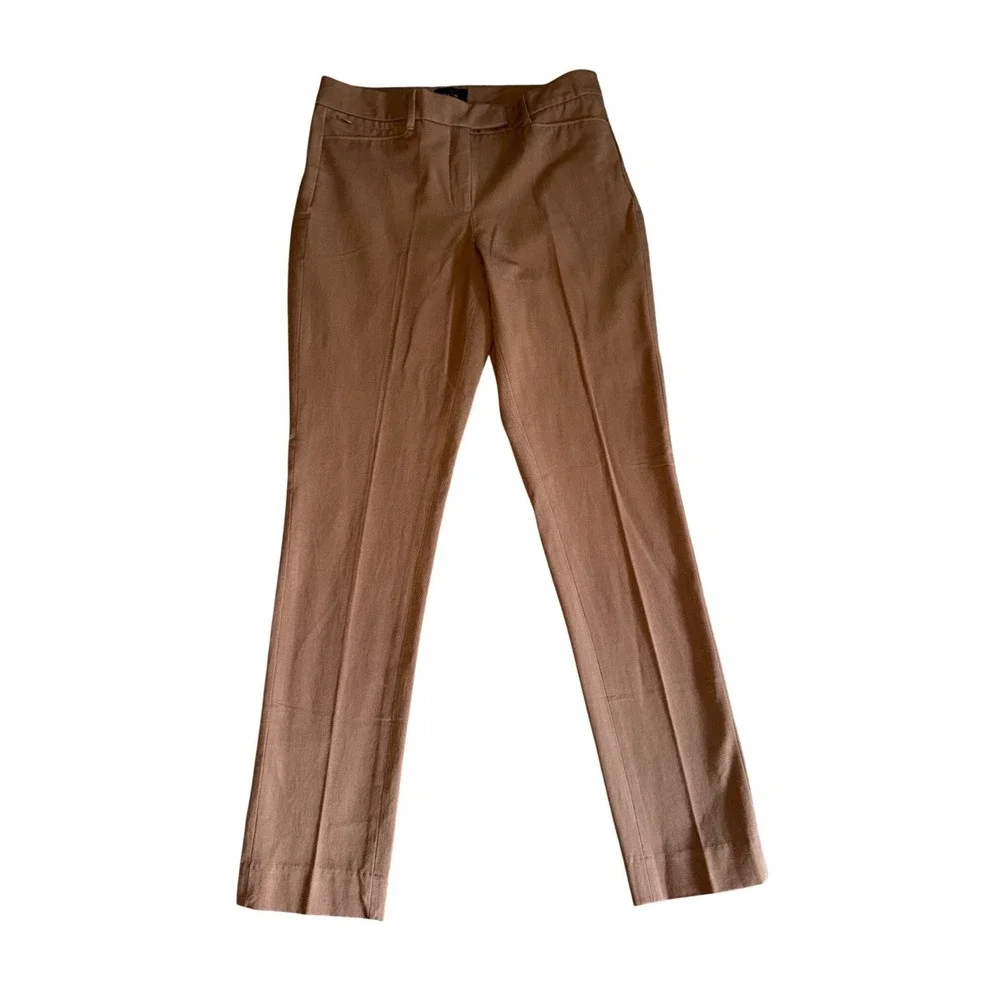 White House Black Market The Slim Pants Womens 6L Brown Excellent Stretch Office